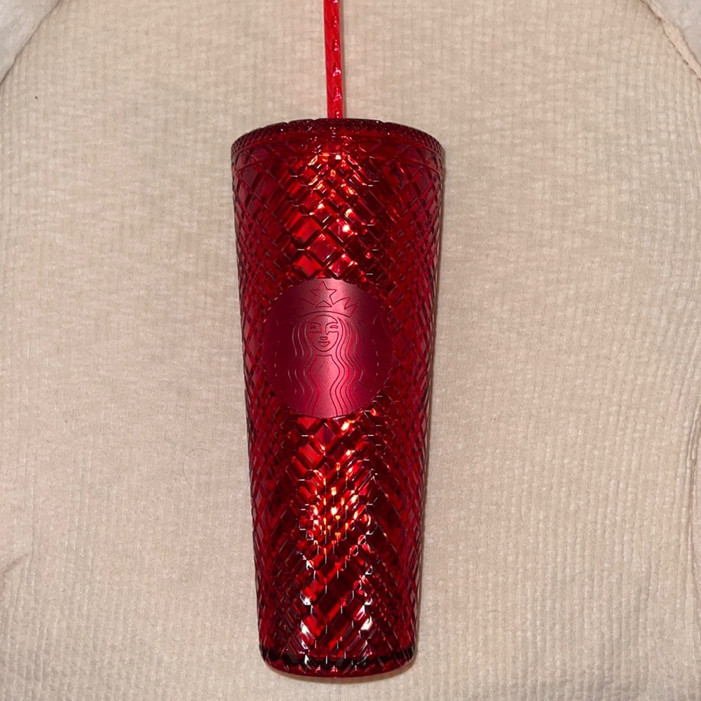 Starbucks cup red
